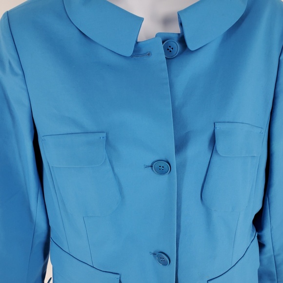 Lafayette 148 New York Button Front Blazer Jacket - Picture 11 of 12